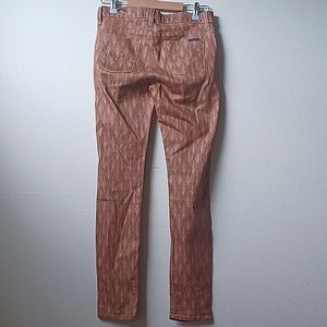 Hudson Jeans Nico Scallop Print Stretch Super Skinny Jeans Size 28